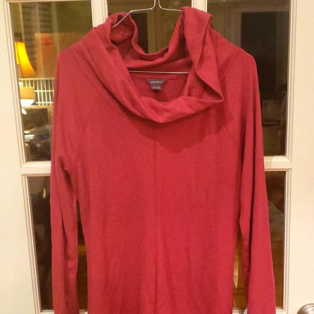 Eddie Bauer women's waffle knit shirt medium